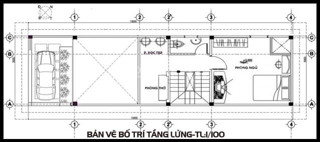 Ban Ve Tang Lung Nha Cap 4 Co Gac Lung 4x16